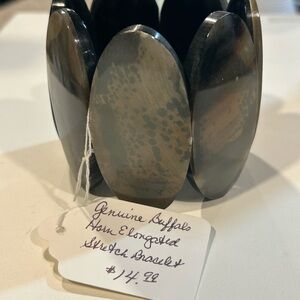 Buffalo Horn Elongated Stretch Bracelet
